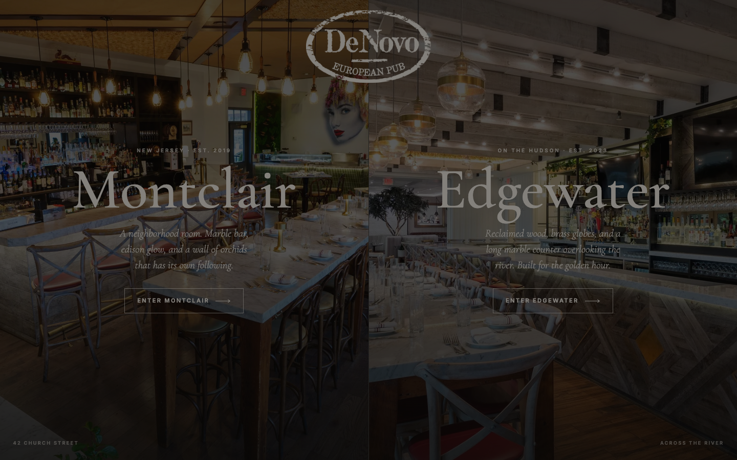 DeNovo European Pub homepage